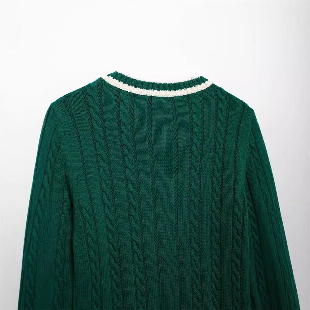 Cable Gestrickter Pullover - Giovanni Battaglia
