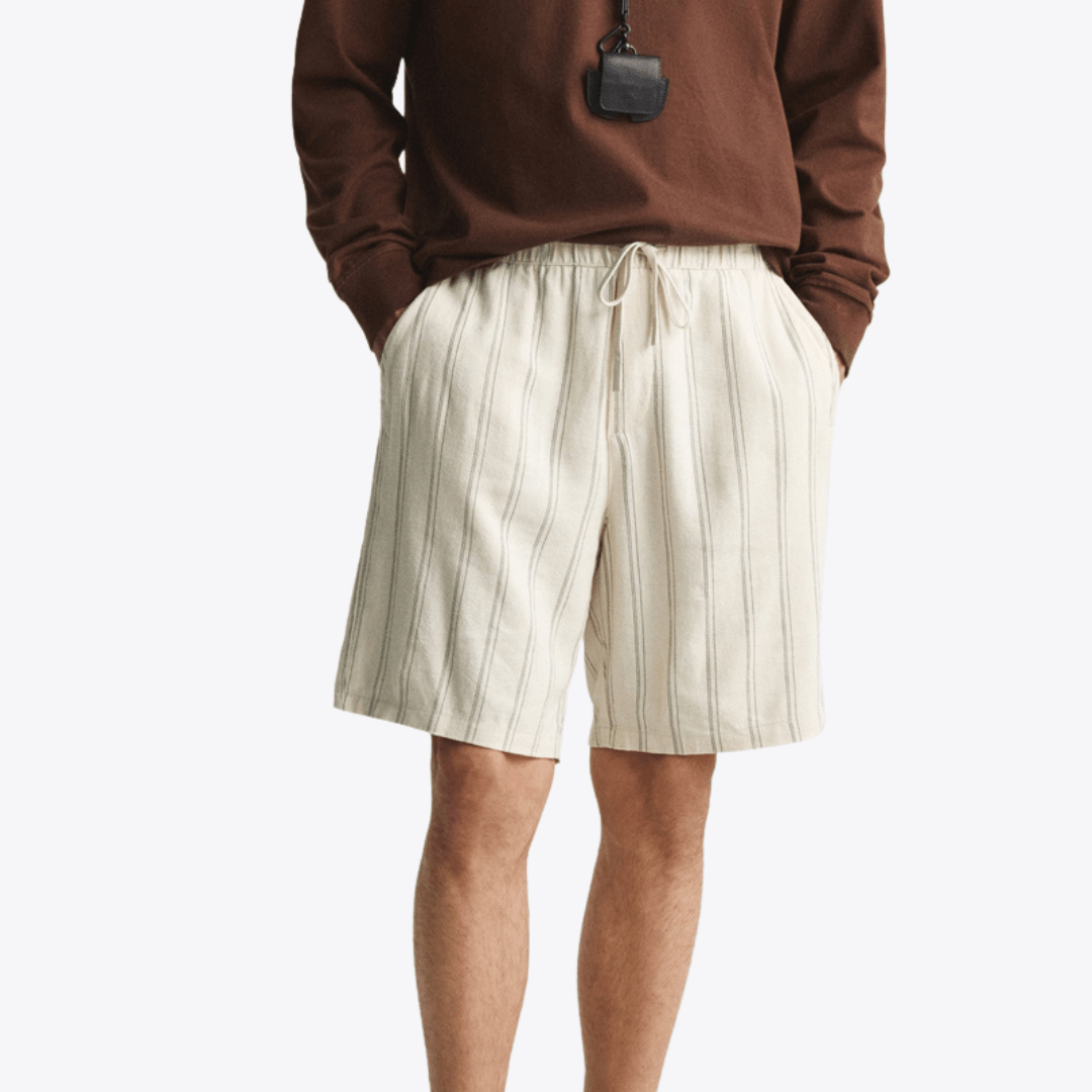 Casual Linen Shorts - Giovanni Battaglia