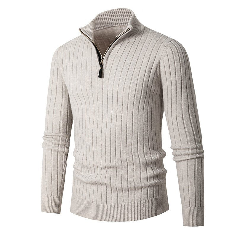 Casual Quarter Zip Sweater - Giovanni Battaglia