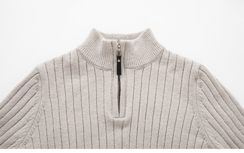 Casual Quarter Zip Sweater - Giovanni Battaglia