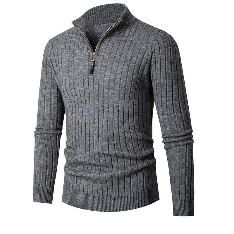 Casual Quarter Zip Sweater - Giovanni Battaglia