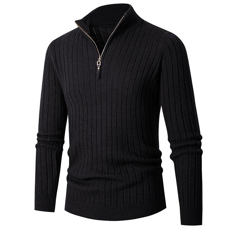 Casual Quarter Zip Sweater - Giovanni Battaglia
