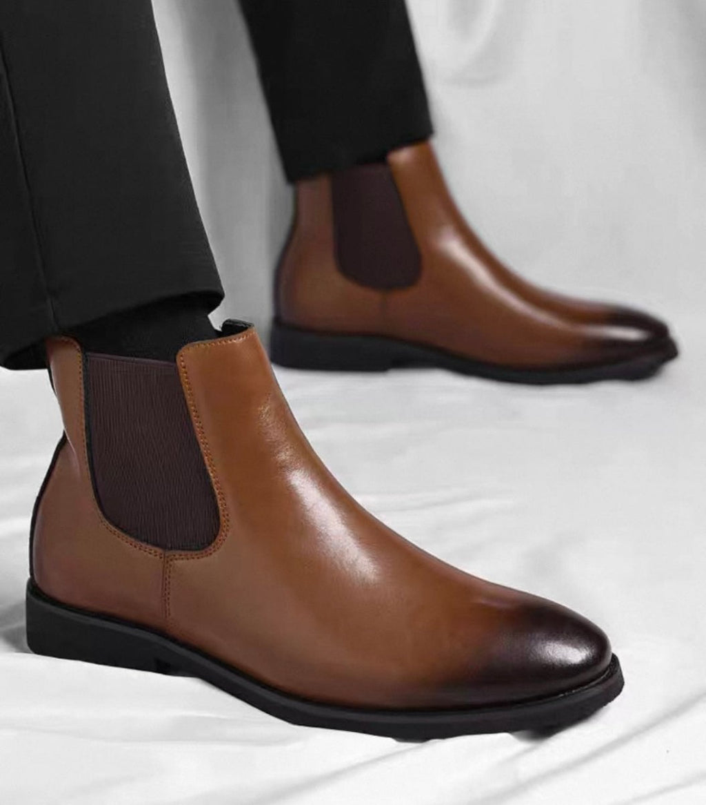 Chelsea Boot britischer Stil | Eleganter Herrenstiefel aus Vollrindleder - Giovanni Battaglia