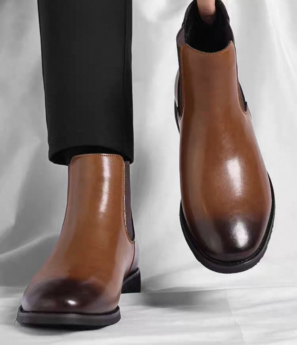 Chelsea Boot britischer Stil | Eleganter Herrenstiefel aus Vollrindleder - Giovanni Battaglia