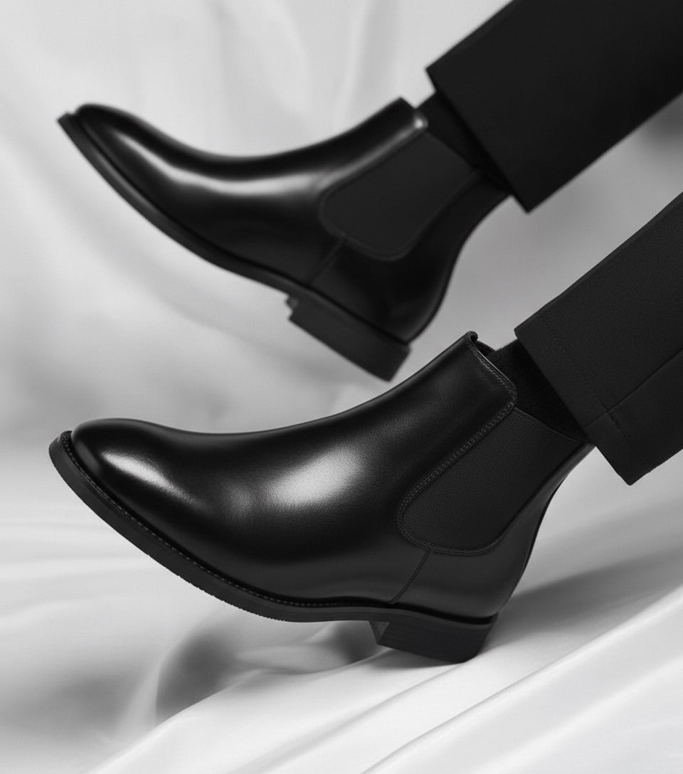 Chelsea Boot britischer Stil | Eleganter Herrenstiefel aus Vollrindleder - Giovanni Battaglia