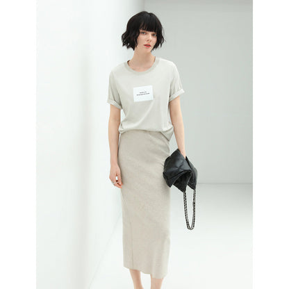 Classic Tailored Back Slit Skirt Cocobella