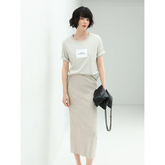 Classic Tailored Back Slit Skirt Cocobella
