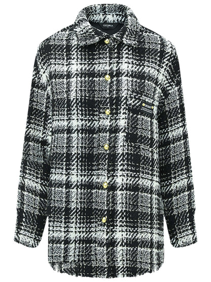 Classic Tweed Checkered Coat Cocobella