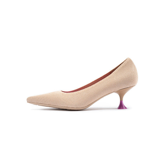 Classy Pointed Toe Kitten Heels MALOVE MZ