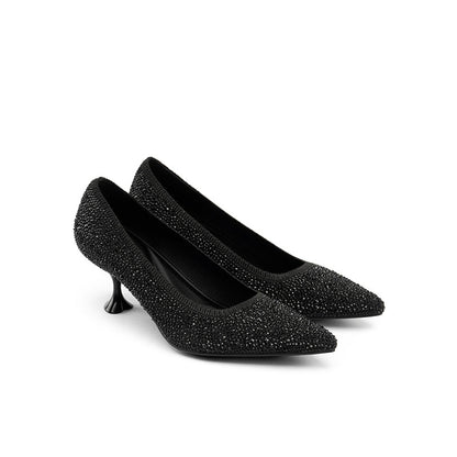Rhinestone Kitten Heels MALOVE MZ