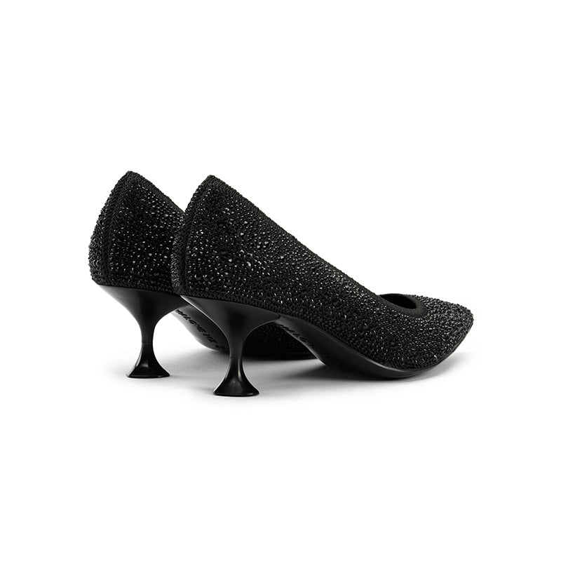 Rhinestone Kitten Heels MALOVE MZ