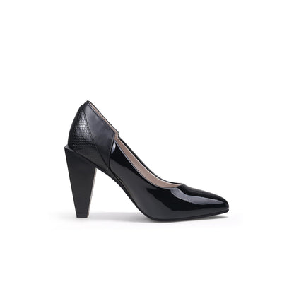 Color-Block Rhombus Heel Pumps Jady Rose