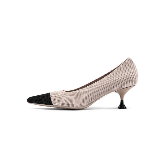 Color Block Kitten Heels MALOVE MZ