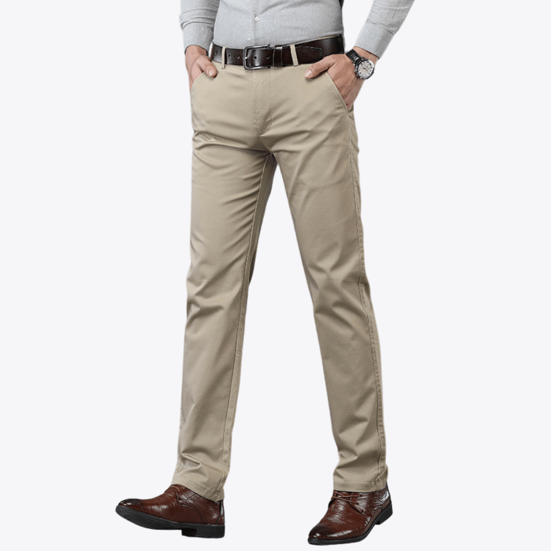 Cotton Chino Pants - Giovanni Battaglia