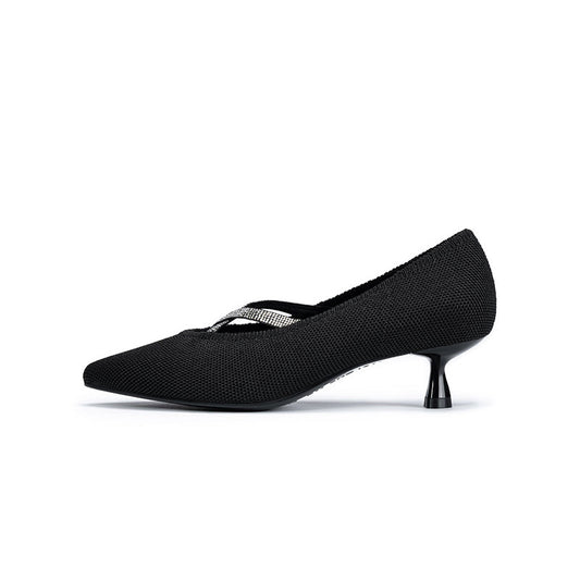 Countess Pointed Toe Kitten Heels MALOVE MZ