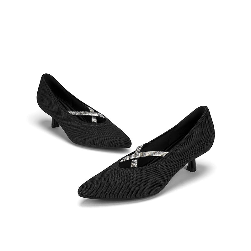 Countess Pointed Toe Kitten Heels MALOVE MZ