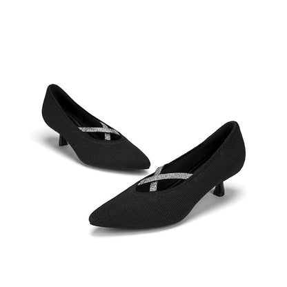 Countess Pointed Toe Kitten Heels MALOVE MZ
