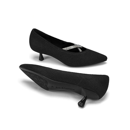 Countess Pointed Toe Kitten Heels MALOVE MZ