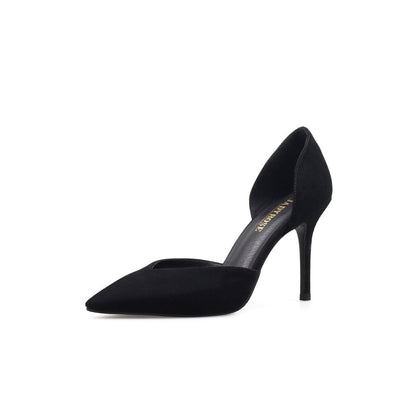 Cut-Out Leather Stiletto Pumps Jady Rose