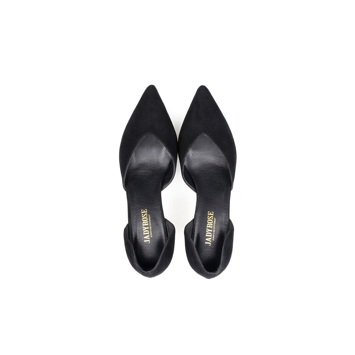 Cut-Out Leather Stiletto Pumps Jady Rose