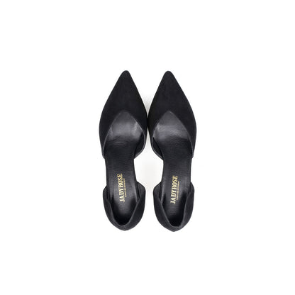 Cut-Out Leather Stiletto Pumps Jady Rose