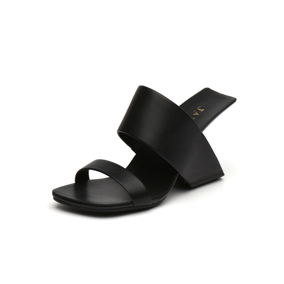 Two-Strap Square-Toe Mules Jady Rose