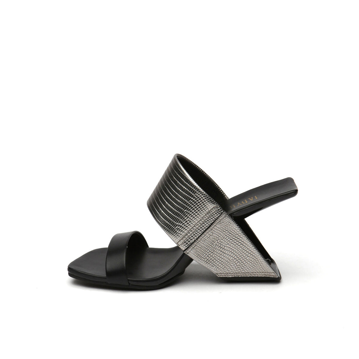 Two-Strap Square-Toe Mules Jady Rose