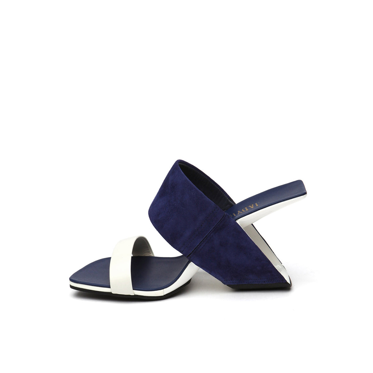 Two-Strap Square-Toe Mules Jady Rose