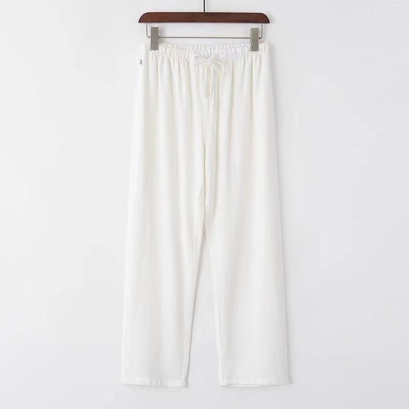 Drawstring Linen Pants - Giovanni Battaglia