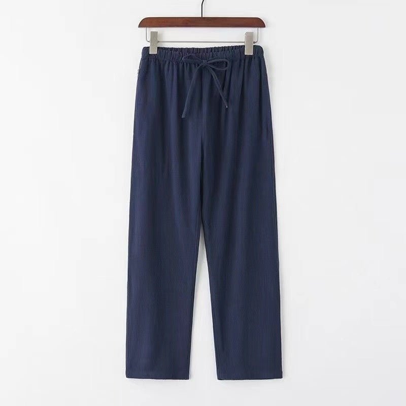 Drawstring Linen Pants - Giovanni Battaglia