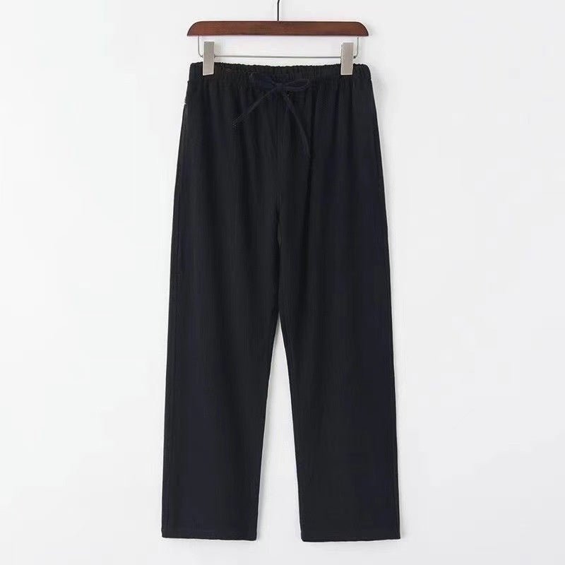 Drawstring Linen Pants - Giovanni Battaglia