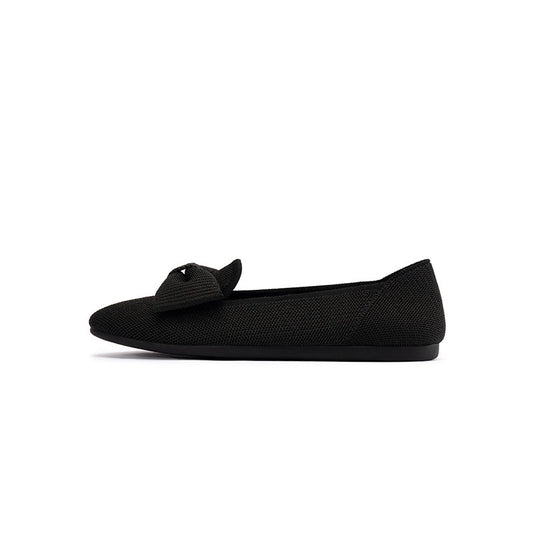 Elegant Bow Round Toe Flats MALOVE MZ