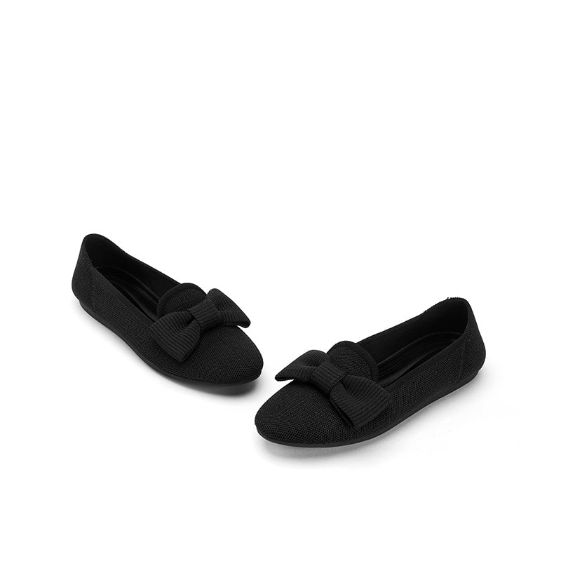 Elegant Bow Round Toe Flats MALOVE MZ