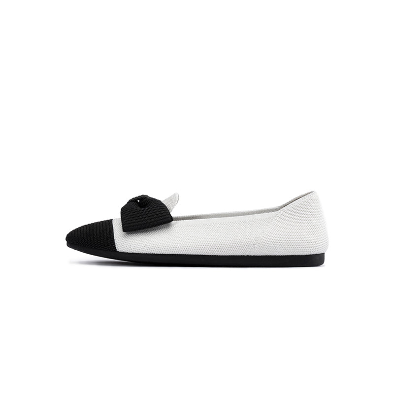 Elegant Bow Round Toe Flats MALOVE MZ