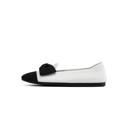 Elegant Bow Round Toe Flats MALOVE MZ