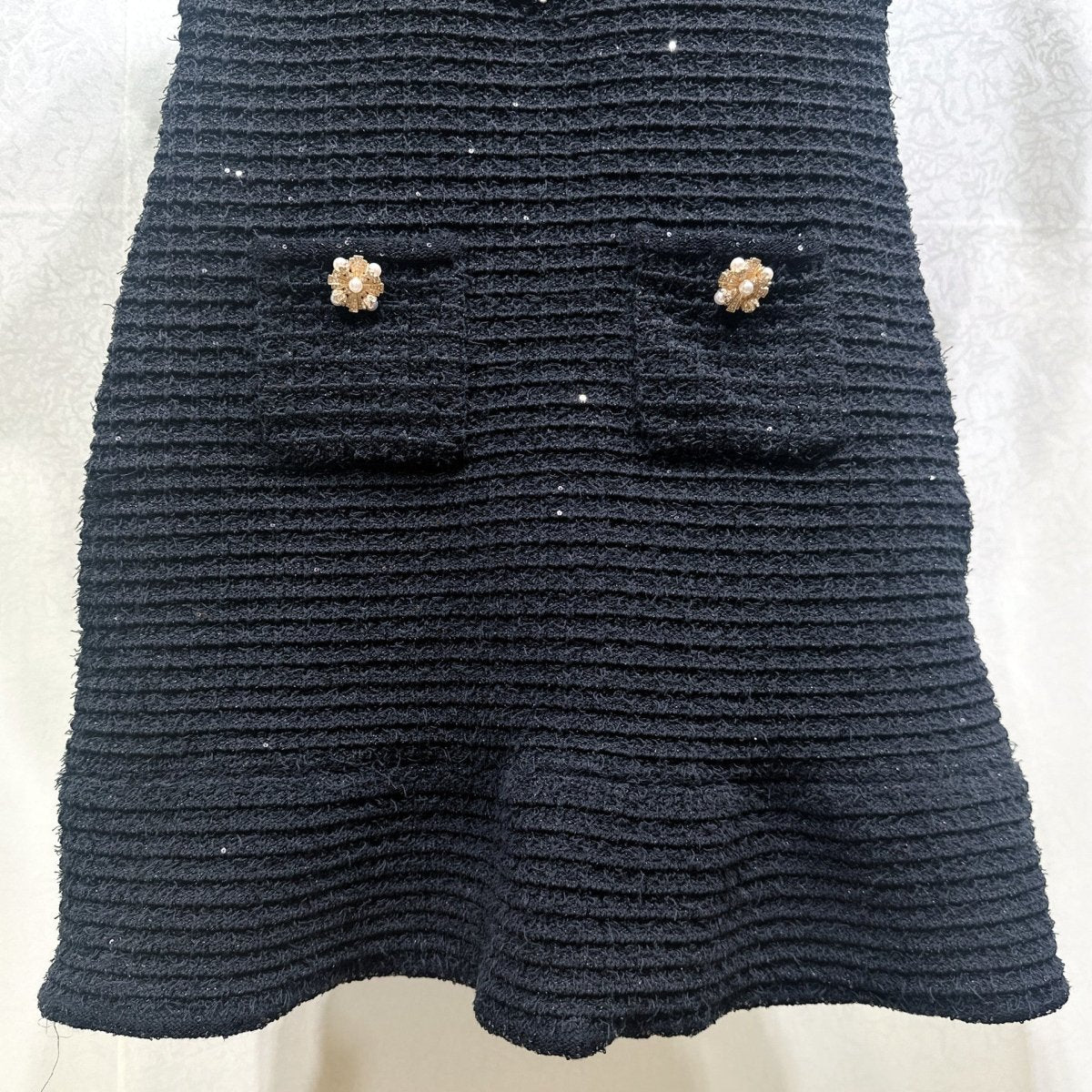 Esandro Vale™ - Button Bow Knitted Dress - Giovanni Battaglia