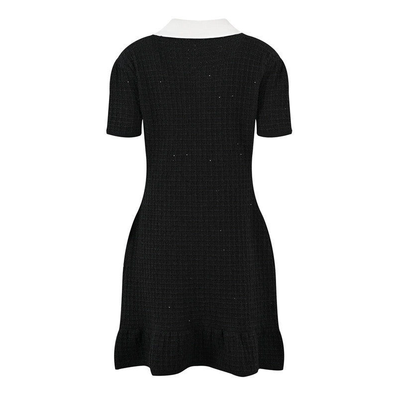 Esandro Vale™ - Button Bow Knitted Dress - Giovanni Battaglia