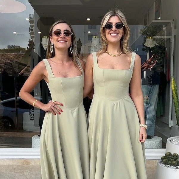 Esandro Vale™ - French Square Dress - Giovanni Battaglia