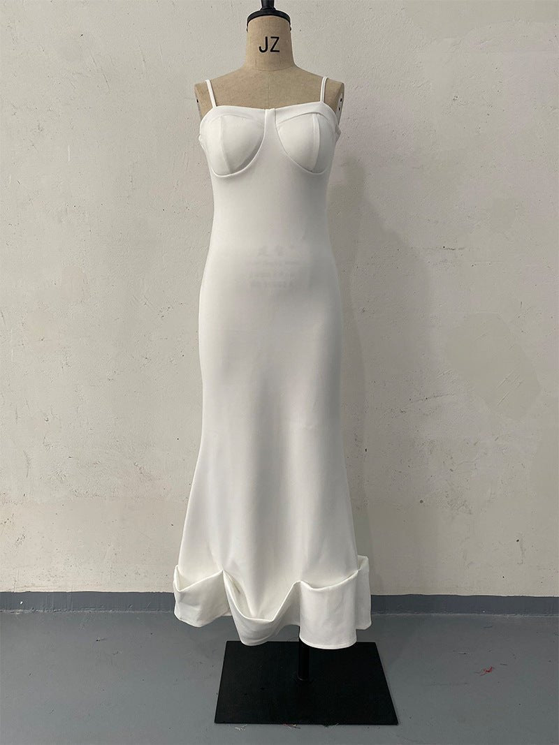 Esandro Vale™ - Ruffled Sleeveless Dress - Giovanni Battaglia