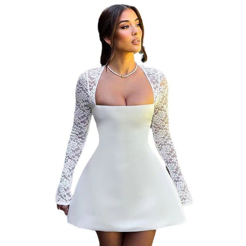 Flower Sleeved Dress - Giovanni Battaglia