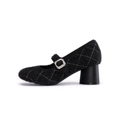 Vintage Mary Jane Block Heels MALOVE MZ