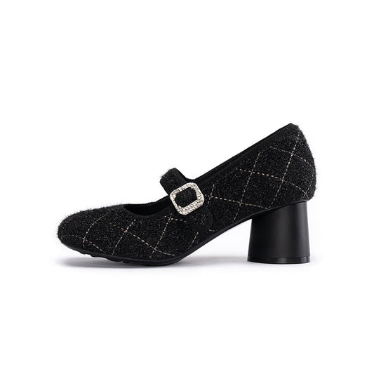 Vintage Mary Jane Block Heels MALOVE MZ