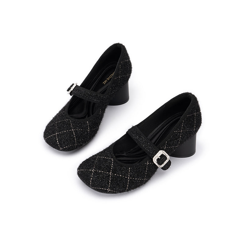 Vintage Mary Jane Block Heels MALOVE MZ