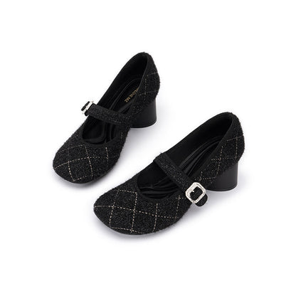Vintage Mary Jane Block Heels MALOVE MZ