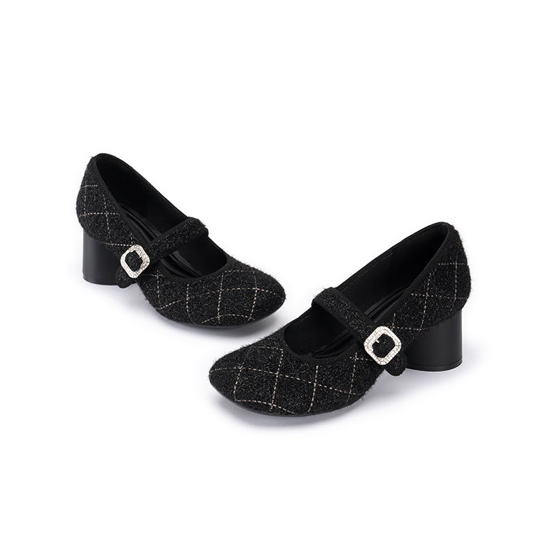 Vintage Mary Jane Block Heels MALOVE MZ