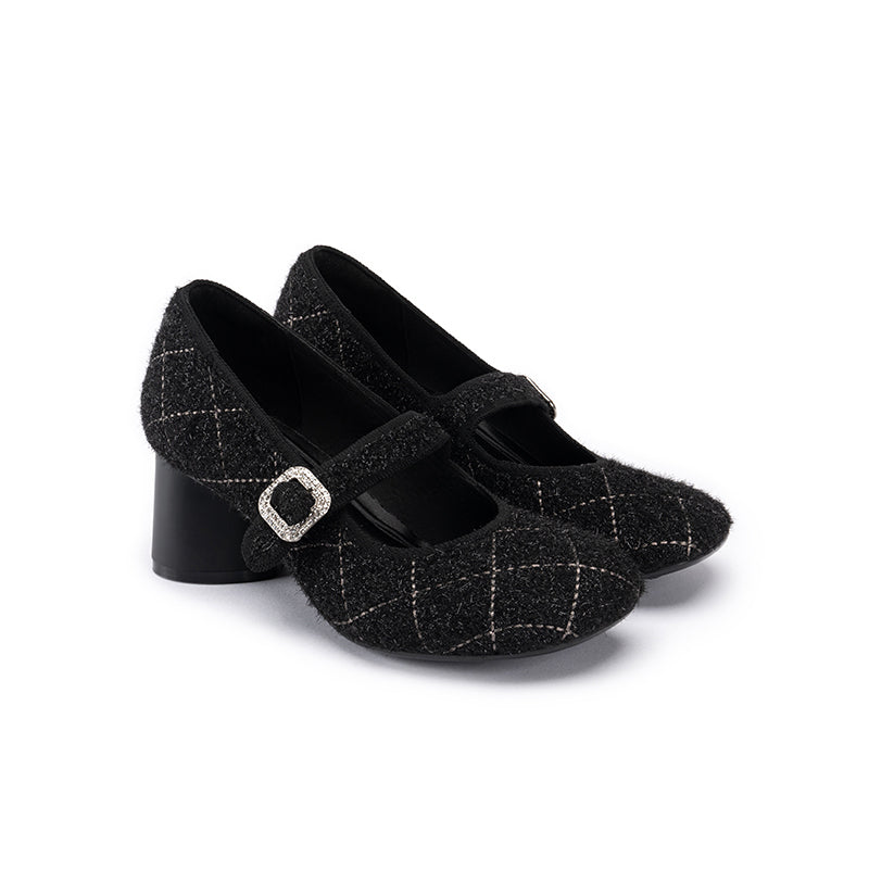 Vintage Mary Jane Block Heels MALOVE MZ