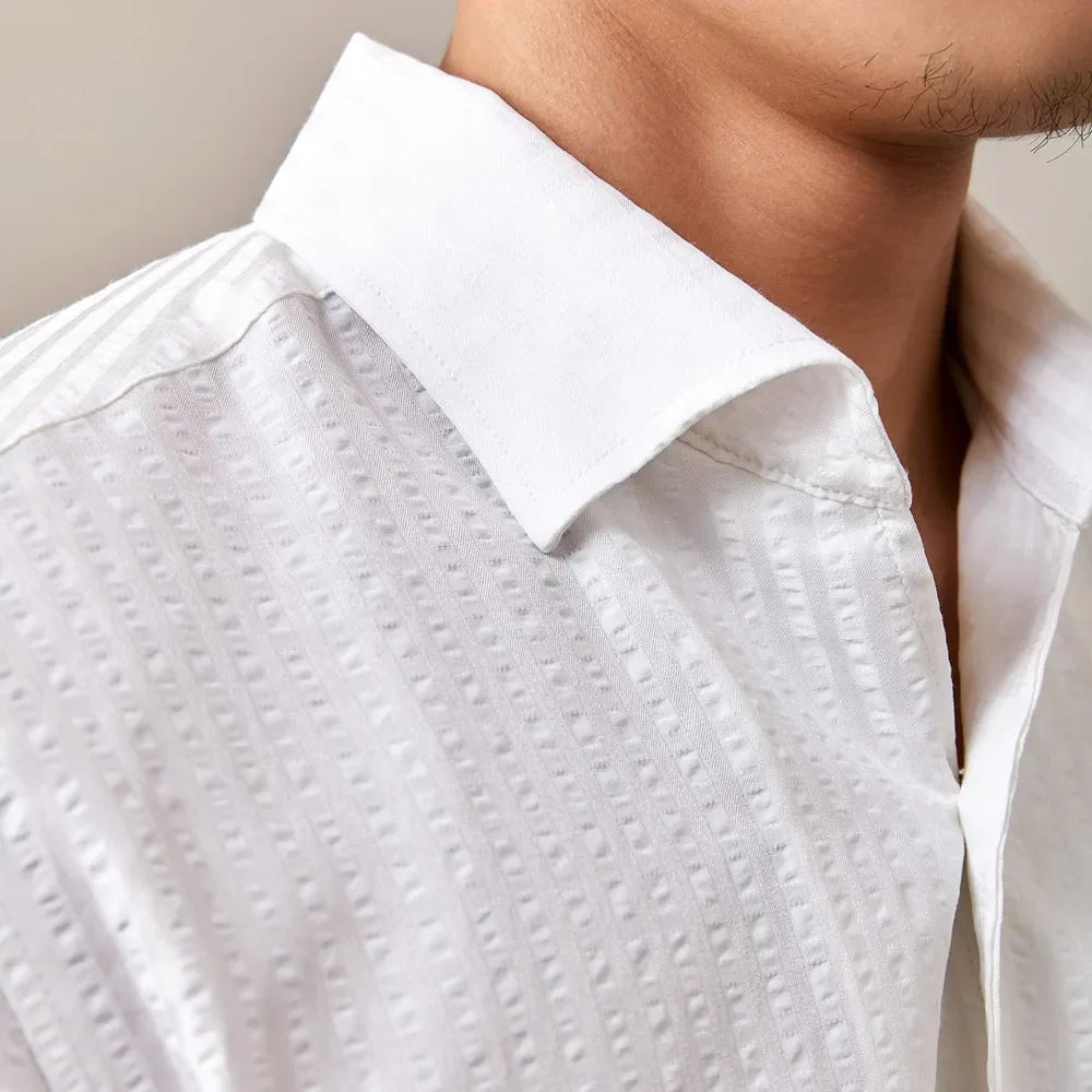 Gestreiftes Hemd aus Baumwolle für Herren - Giovanni Battaglia