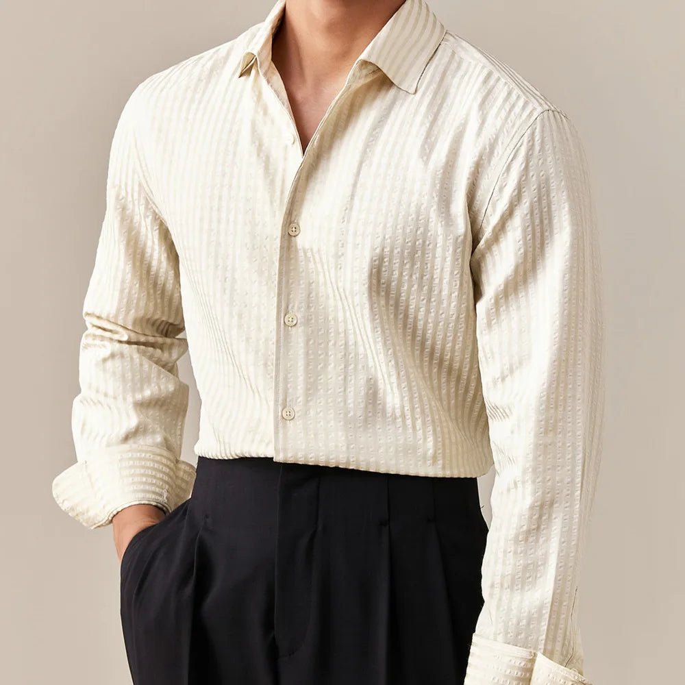 Gestreiftes Hemd aus Baumwolle für Herren - Giovanni Battaglia