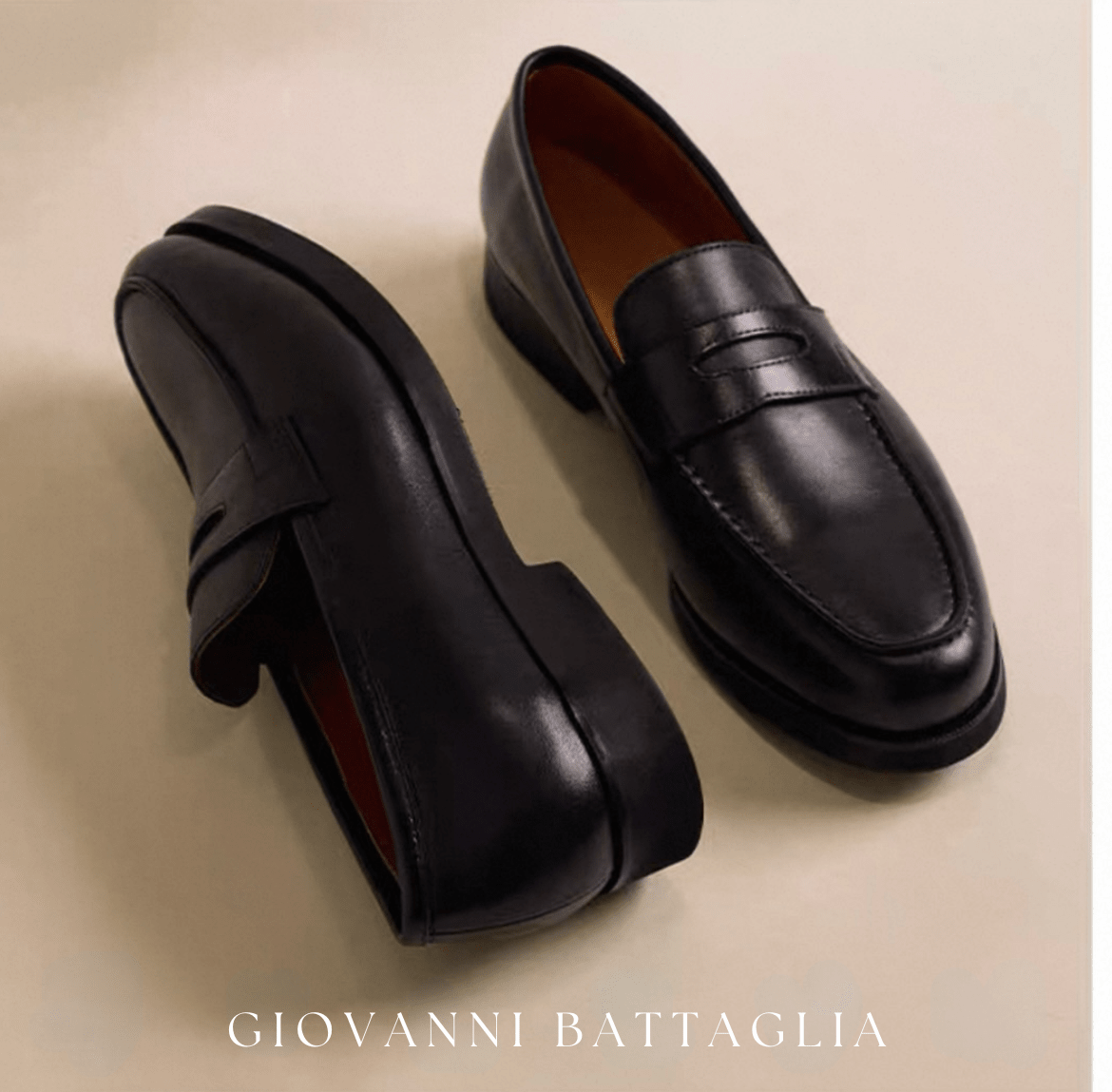 Giovanni Battaglia „Sprezzatura“ | Premium Kuh Vollleder Loafer | Handgefertigt - Giovanni Battaglia