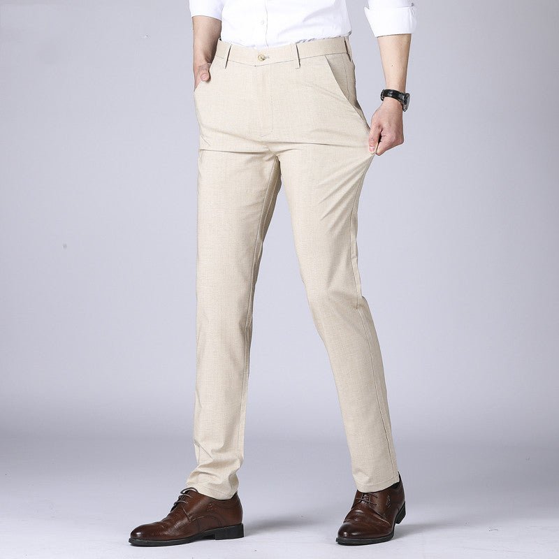 High Waist Thin Pants - Giovanni Battaglia